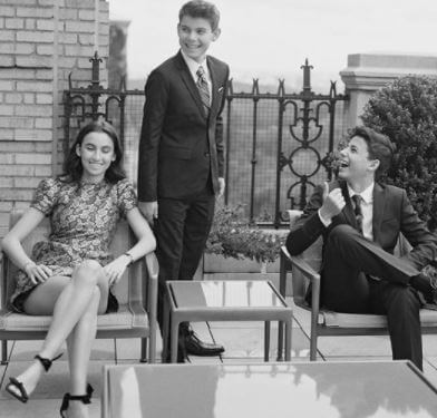 Shepherd Kellen Seinfeld with his sister Sascha and brother Julian.